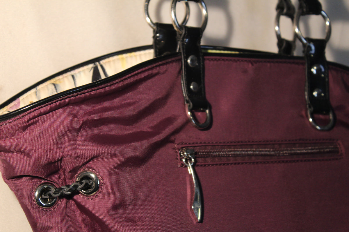 Beijo Couture Reversible Purple to Floral Tote VEGAN – quirky