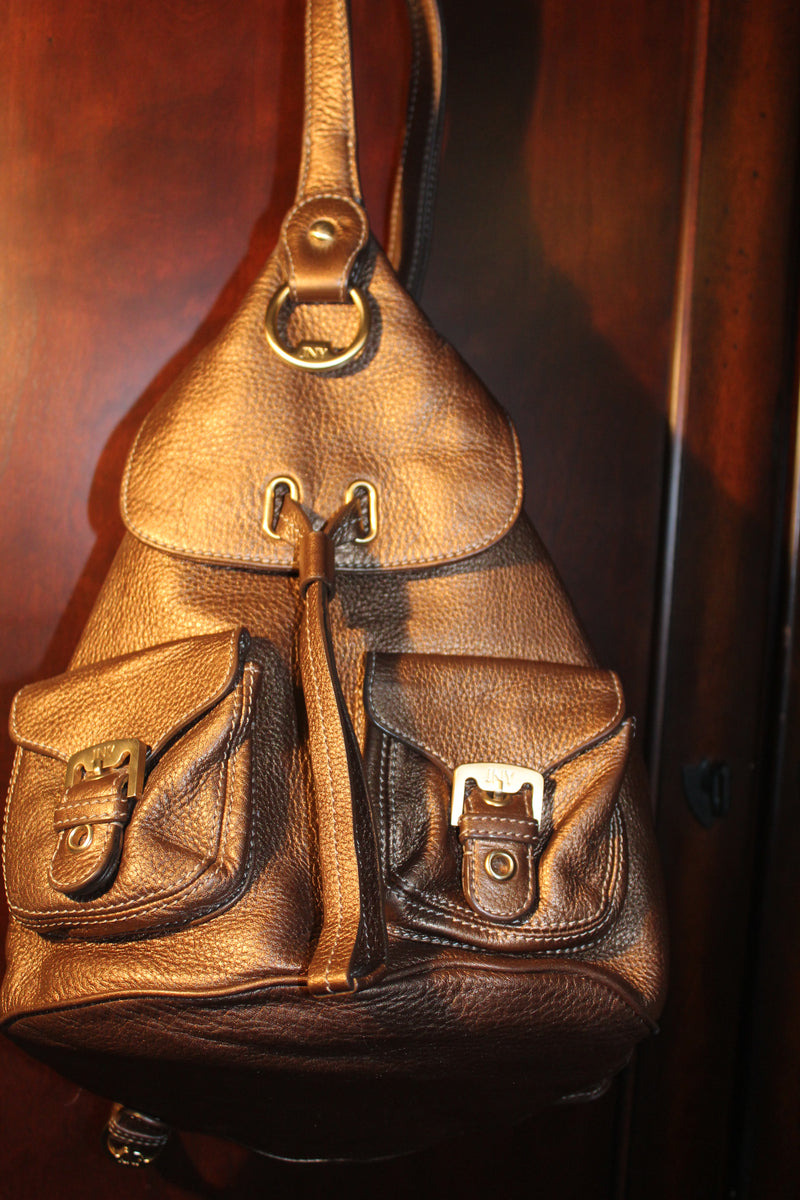 Tignanello Soft Glazed Leather Crossbody Bag w/Organizer 