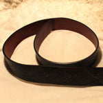 Fossil VTG Western Leather Belt with Silver Belt Buckle