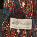 Exclusively Walt Disney Navy Blue Red Paisley Mickey Mouse Necktie Tie 100% Silk