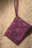 Rising Tide - Colorful Wool and Cotton Wristlet