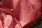 BOHO Beaded Pink Silk Velvet Crossbody