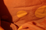 Tangerine Tote with Detachable Mini Purse in Soft Nubuck Leather