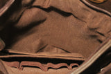 Brown Leather Travel Tote with Lots of Organized Storage
