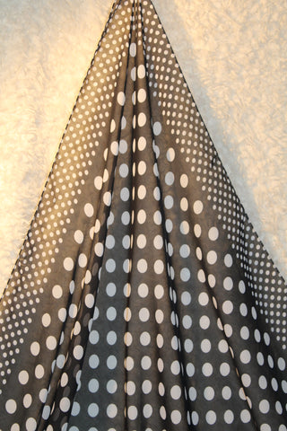 Black and White Polka Dots Large Square Scarf
