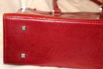 Franklin Covey Red Signature Leather Laptop Tote