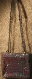 Amanda Smith Silver Iridescent Holographic Handbag