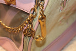 y2k Juicy Couture Mint Green Velvet and Pink Leather Doggie Carrier