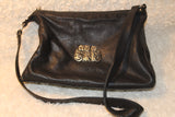 Laurel Burch Black Leather Hobo or Crossbody