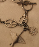 Peace Dove Charm Bracelet