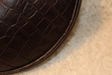 Maurizio Taiuti Made in Italy VTG Croc Embossed Brown Hobo