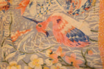 Nik:Nik 1970's Exotic Birds and Lotus Flowers Oblong Scarf