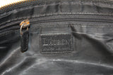 Lauren by Ralph Lauren Black Leather Baquette Satchel