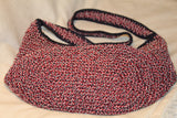 Patriotic Red White Blue Woven Hobo VEGAN