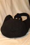 Fly 120 Black Hand-Crocheted Bucket Crossbody-Vintage