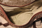 Tianni Canvas and Faux Leather Tassel Hobo Handbag VEGAN