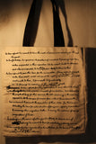 T. Jefferson's Declaration of Independence on Canvas Tote